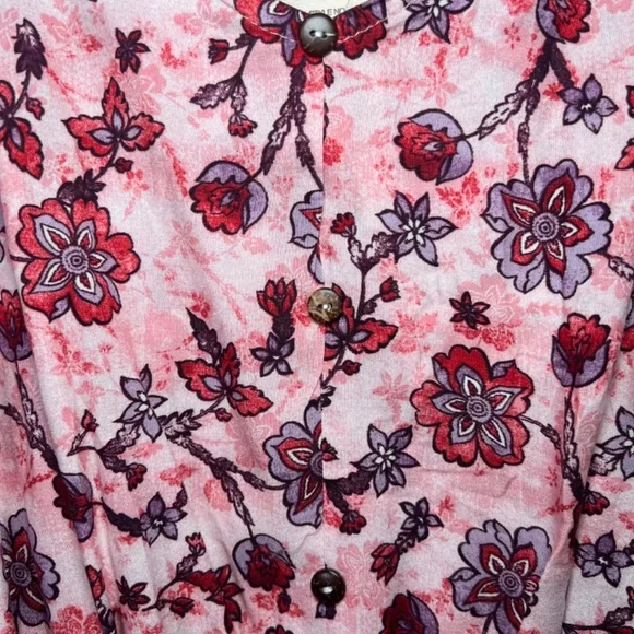ShoSho Long / Maxi Dress - Floral Pattern (Pink / Purple) - Size Small - Picture 6 of 12